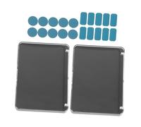 Mikinona 2pcs Empty Makeup Palette with Clear Cover Eyeshadow Pan Organizer for Blush Highlighter Contour Durable Cosmetic Storage Case for Tidy Makeup Collection