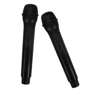 Mikinona 2pcs Fake Microphone Toy for Boys and Girls Practice Stage Performance and Pretend Play Microphone Props Plastic Simulated