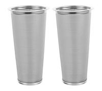 Mikinona 2PCS Fuel Tank Strainer Basket - Stainless Steel Fine Mesh Conical Filter - Reusable & Easy Clean for Truck & Boat Fuel Systems