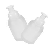 Mikinona 2pcs Glass Pump Bottles for Shampoo Conditioner Soap Dispenser Refillable Foam Pump Bottle Dispenser