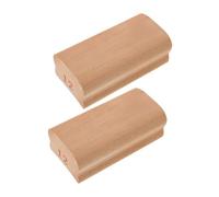 Mikinona 2pcs Guitar Fret Leveling File with Wood Handles Precision Fingerboard Radius Sanding Blocks for Acoustic Electric Bass Guitars Luthier Repair Tools for Accurate Fretboard