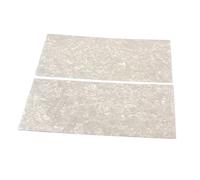 Mikinona 2pcs Guitar Veneer Shell Set White Inlays for Decoration Easy to Cut and Install Sea Shell Material for Luthier Work and Jewelry Making