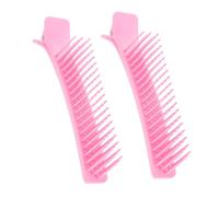 Mikinona 2pcs Hair Parting Clips Plastic Hair Styling Clips Sectioning Grip Barber for Cutting and Parting for Salon and Home Use