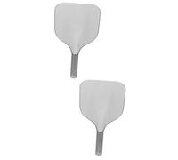 Mikinona 2pcs Hairdressing Shield Facial Protector Portable Styling Tool for Barbershops and Salons Pet Material Handle Essential for Hair Care Procedures Design