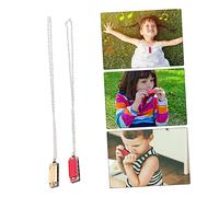 Mikinona 2Pcs Harmonica Instrument for Educational Music with Tones present for Beginners Red and Golden Colors for Early Learning