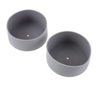 Mikinona 2Pcs Heat-Insulated Silicone Bottle Sleeve Bottom Cover Flexible Protector for Water Bottles Anti-Slip Cushion and Reduce Noise