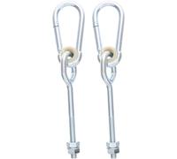 Mikinona 2pcs Heavy Duty Swing Hangers 10cm Metal Ceiling Hooks for Hammock Chair Hanging Kit Indoor Outdoor Swing Mounting Hardware