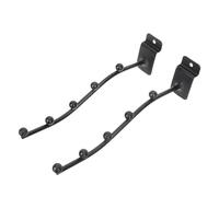 Mikinona 2pcs Iron Flute Stand Hangers Black Compact Groove Design Easy to Install Flute Holder Rack for Displaying and Interior Decor