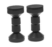 Mikinona 2pcs Large Adjustable Bed Headboard Stoppers Bed Frame Stabilizer Furniture Anti-shake Fixing Brackets 7.7-9cm Black for Headboard and Cabinet Stability