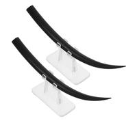 Mikinona 2pcs Large Plastic Eyelash Training Models with Realistic Simulation and Multiple Curvature Options for Home Use and Professional Eyelash Extension Demonstrations
