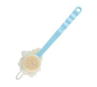 Mikinona 2Pcs Long Handle Bath Brushes for Adults Soft Bristle Shower Scrubber for Easy Cleaning for Hard to Reach Areas Blue and Pink Bathing Accessories