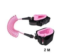 Mikinona 2PCS Lost Wristband with Lock Pink Traction Strap Safety Bracelet for Hand Rope Prevent Lost in Crowds and Public Places