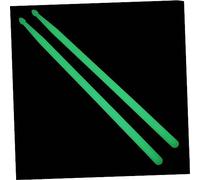 Mikinona 2pcs Luminous Drumsticks 5A Nylon Drum Sticks Fluorescent Green Sturdy Percussion Drum Tools for Marching Bands and Acoustic Kits