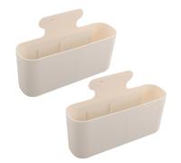 Mikinona 2pcs Magnetic Fridge Storage Boxes Space-saving Organizer for Kitchen Cabinet Doors with Strong Stable Hold Open Top Design for Spices and Tools