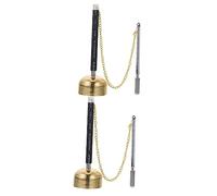 Mikinona 2pcs Meditation Gifts Tibetan Chimes Handbell Instrument Praying Bell Buddhism Compact Portable