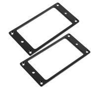 Mikinona 2pcs Metal Flat Humbucker Pickup Frames Guitar Pickup Mounting Rings Dual Coil Covers Protective Accessory Replacement Parts for Electric Guitar