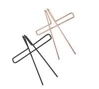 Mikinona 2pcs Metal Music Clips Rose Gold and Black Creative Page Holders for Piano Scores Music Notes and Practical Clamps for Musicians for Lovers