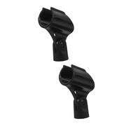 Mikinona 2pcs Microphone Clip U Type Mic Clamp for Stand and Wireless Mic Holder Stable Clip for Handheld