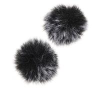 Mikinona 2Pcs Microphone Protective Cover Windshield with Noise Reduction and Anti-Spit Function Clip-On Type Mic Cover for Office and Bar Use Elegant and Beautiful Design 5.5X5.5X3Cm