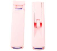 Mikinona 2pcs Mini Car Shape Plastic Eyelash Curlers Portable Partial Eye Lash Curling Device for Safe Makeup Application Lightweight Beauty Tool in Pink