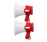 Mikinona 2pcs Mini Megaphone Toy for Boys and Girls Loud Horn Speaker Keychain Boy Girl's Horn Toy for Diy Projects Team Backpack Tags