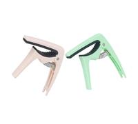 Mikinona 2pcs Multi-function Abs Guitar Capo Set, Pastel Blue and Pink Tone Modified Clamp for Acoustic, Electric Guitar and Ukulele Accessories
