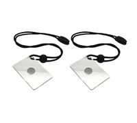 Mikinona 2pcs Outdoor Survival with Protective Film Precision Reflective Sos Emergency Mirrors for Hiking Camping and Remote Communication