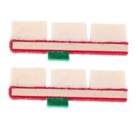Mikinona 2pcs Piano Maintenance Accessories Wool Felt Mute with Wooden Block for Upright and Grand Pianos Supplies Kit for Professional Tuning and Sound Suppression Random Style