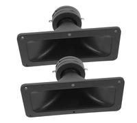Mikinona 2pcs Piezoelectric Horn Tweeter for Stage Audio Rectangular Speaker Accessory with Stable Ceramic Performance Efficient Power Use and Crisp Stereo Sound for Car Home and Party Use