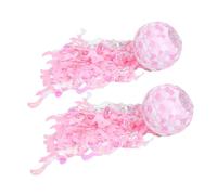 Mikinona 2pcs Pink Jellyfish Paper Lanterns Ocean Themed Party Decorations for Mermaid Birthday Indoor Hanging Decor Reusable Lightweight Sea Animal Party Props