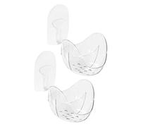 Mikinona 2pcs Portable Makeup Sponge Holder Ventilated Cosmetics Storage Rack for Healthy Use Wall-mounted Draining Shelf for Beauty Sponges and Powder for Daily Makeup Routine