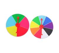 Mikinona 2Pcs Prize Rotating Plate Lottery Wheel DIY Spin Wheel Party Game Prop Compact Portable Design for Fun Events and Celebrations