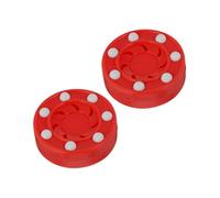 Mikinona 2pcs Professional Roller Hockey Pucks High-density Material Low-friction Glide for Accurate Shots and Quick Passing Training Game Balls for Men Women