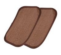 Mikinona 2pcs Rabbit Mat Cooling Bunny Grass Mat Small Pet Cooling Made of Grass and Rattan Soft Area to Lay for Pets and Bunnies Summer Cushion Random Color