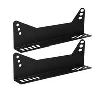 Mikinona 2pcs Racing Bucket Seat Mounting Brackets - Universal Seat Mount Track Assembly - Metal Side Bracket for Car Relocation and Replacement