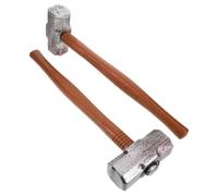 Mikinona 2pcs Realistic Fake Hammer Props Precision-crafted Plastic Hammers for Halloween Party Cosplay Versatile Bloody Design for Roleplay and Decoration Supplies