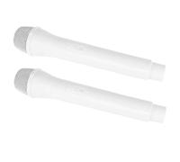 Mikinona 2pcs Realistic Fake Microphone Props Simulation Microphone Model for Birthday Parties Stage Performances and Cosplay Material for Rewards and Carnival Prizes
