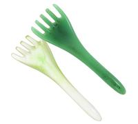 Mikinona 2pcs Resin Head Massage Comb Anti-Static Scalp Scratcher Relaxing Facial Massage Tool for Hair Growth Green and Light Green Deform Break Resistant Comforting Relief