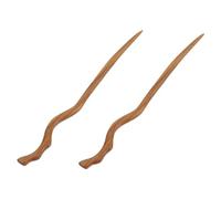 Mikinona 2pcs Retro Women Hairpin Chinese Hair Sticks for Buns Wood Hair Pins Decorative