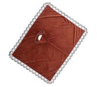 Mikinona 2pcs Reusable Massage Bed Sheets Coffee Color Soft Breathable Fabric Massage Sheets for Facial Spa Salon with Headrest Hole Easy to Clean and Skin Friendly