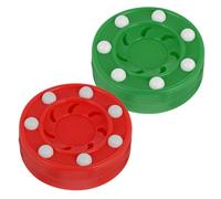Mikinona 2pcs Roller Hockey Pucks Durable Dryland Training Tools for Men and Women Excellent Friction Resistance for Enhancing Roller Skating Skills Sports Equipment for Ice Hockey Games