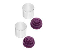 Mikinona 2pcs Sanding Head Storage Box Small Nail Drill Organizer Drill Holders for Desktop Stands for Household Display and Organization