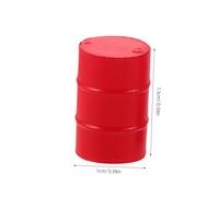 Mikinona 2pcs Scale Miniature Oil Barrel Models Realistic Simulation Props for Dollhouses and Sand Table Scenes Educational DIY Accessories Blue and Red for Creative Micro Landscapes