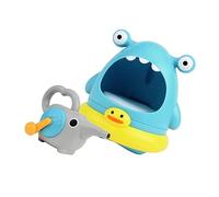 Mikinona 2pcs Shark Bubble Blowing Machine Boys and Girls Bubble Maker Fun Toy for Bath Toys for Year Old