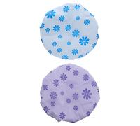 Mikinona 2pcs Shower Cap Microfiber Drying Hair Bonnet for Women Soft and Comfortable Bathing Hats for Curly Hair for Face Washing Salon Use and Sleeping Snowflake Snowflake