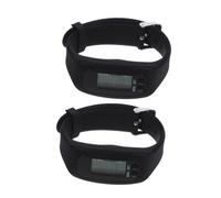Mikinona 2pcs Silicone Fitness Tracker Digital Pedometer Watch with Step Calorie Tracker for Men Women Versatile Activity Monitor for Running Walking and Exercise