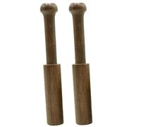 Mikinona 2pcs Singing Bowl Mallets Wood Bowl Mallet Portable Safe to Use Delicate Simple Looking with Workmanship for Meditation and Yoga