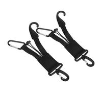 Mikinona 2pcs Softball Gear Hooks for Baseball Equipment Organizer - Black Hanging Straps with Glove Clips and Bat Holder, Portable Baseball Glove and Helmet Rack for Sports Bags and