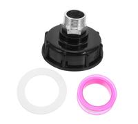 Mikinona 2pcs Stainless Steel IBC Tote Hose Adapter to Leakproof Coarse Thread Connector Industrial Liquid Transfer Fitting for Garden Water Tanks and Agricultural Use