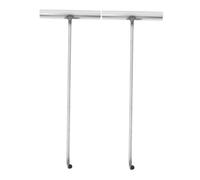 Mikinona 2Pcs Stainless Steel T Shape Manhole Cover Hooks for Lifting Pull Hooks with Sturdy Handle for Household Doors Up and Sewer Covers